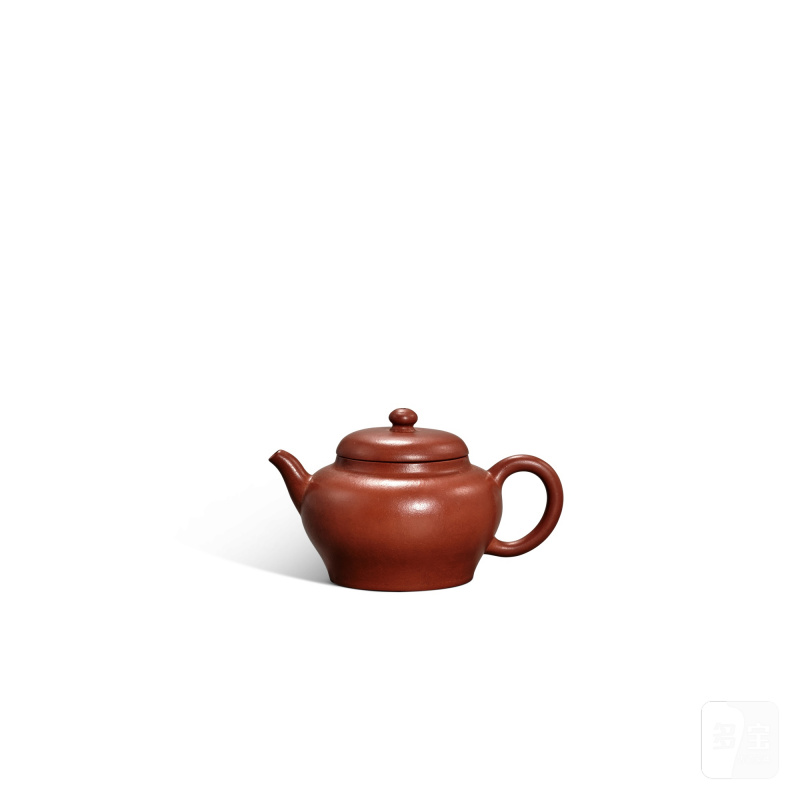 A Yixing teapot by Shao Jizhu, Qing dynasty, Qianlong period | 清乾隆 邵基祖製宜興紫砂壺 - 图1